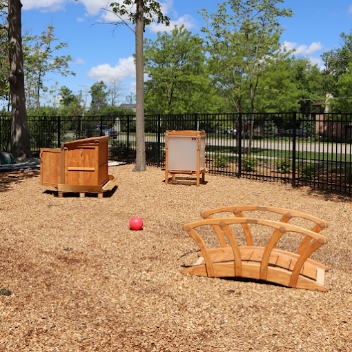 Outdoor play area at Montessori Kids Universe Bannockburn